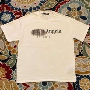 Palm Angels White Graphic Tee